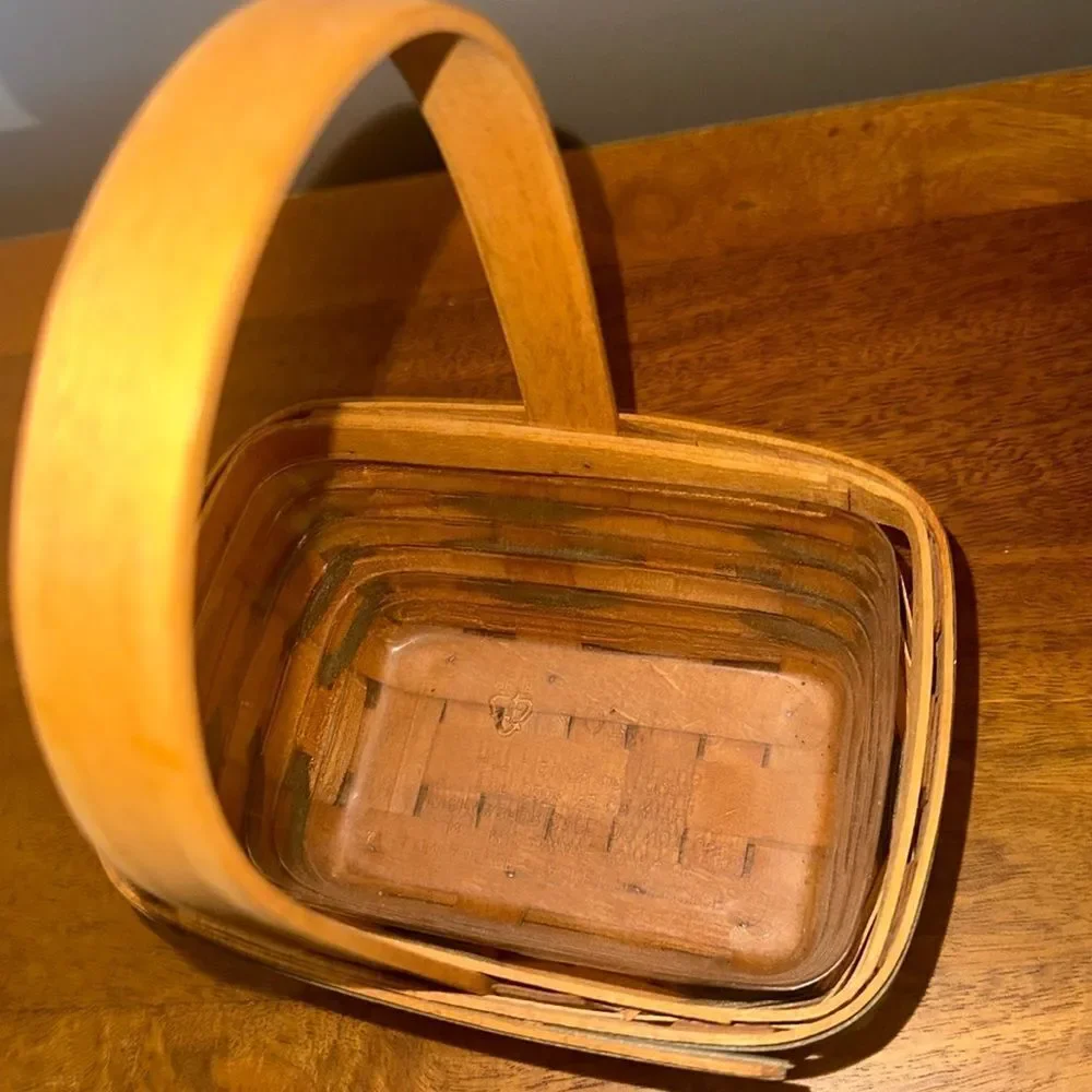 Rare! Vintage Longaberger 1993 Small Easter Style Handcrafted Basket